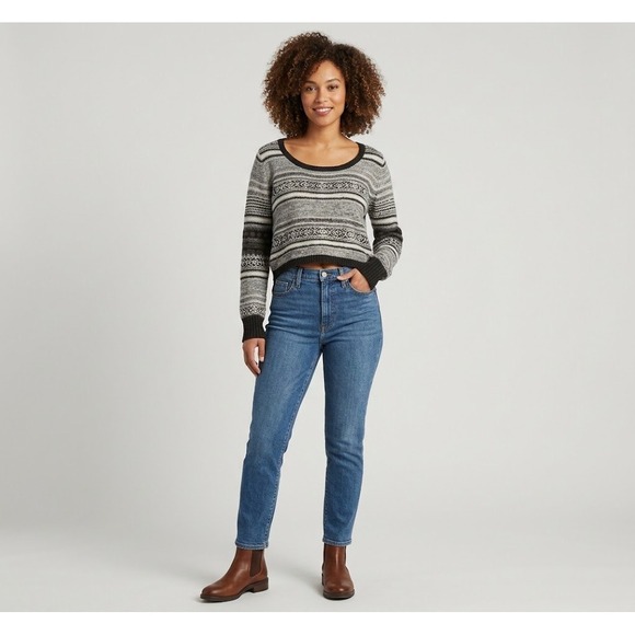Free People Sweaters - Free People Sweater Fair Isle Wool Cashmere Cropped Pullover Boho Nordic Women L
